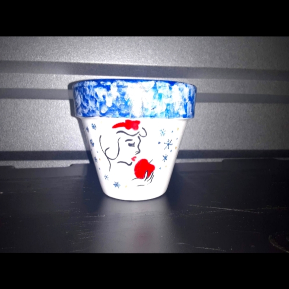 Snow white pot